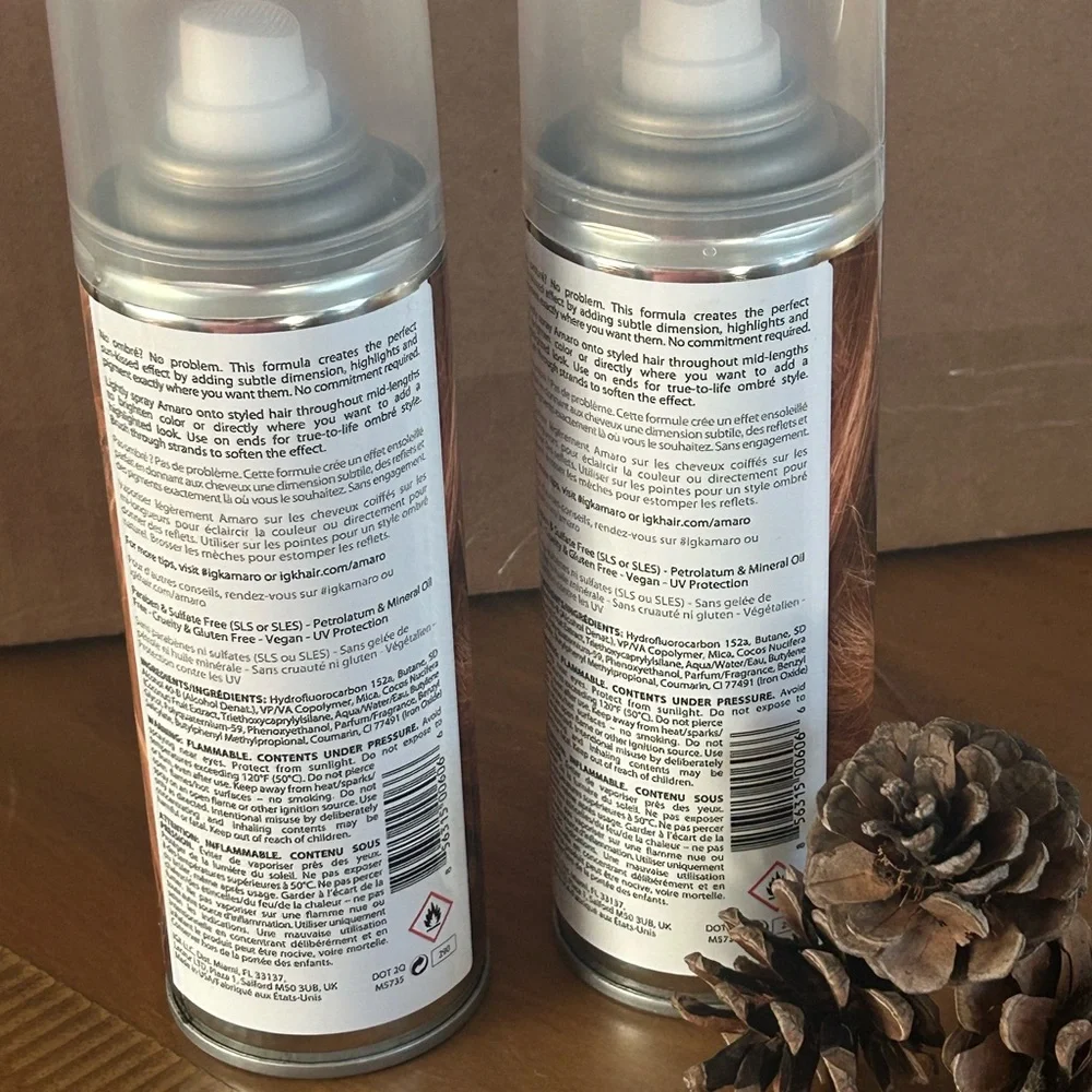 NWT IGK Amaro Ombre‎ Highlight Spray - Warm Brown (set of 2)